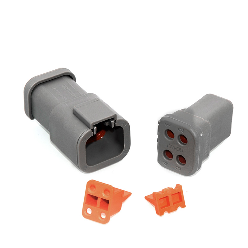 DTP06-4S-E003-Assy 4-Way Plug Assembly, Gray